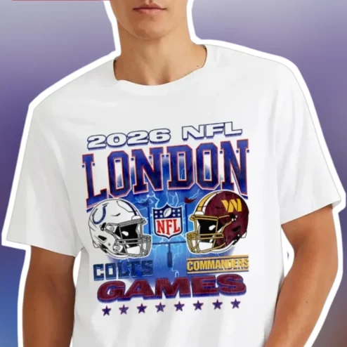 2026 NFL London Games Indianapolis Colts vs Washington Commanders Tee