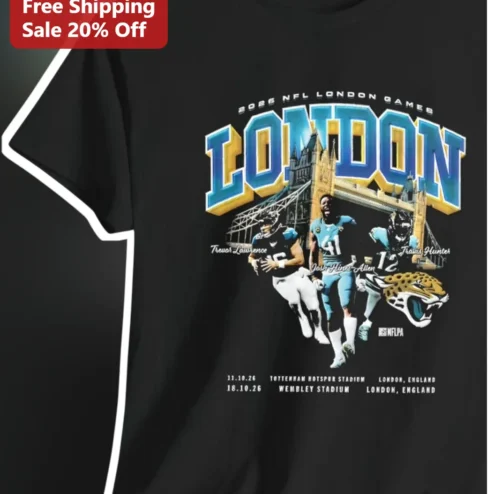 2026 NFL London Games Jacksonville Jaguars Tee Trevor Lawrence Football Fan Gift