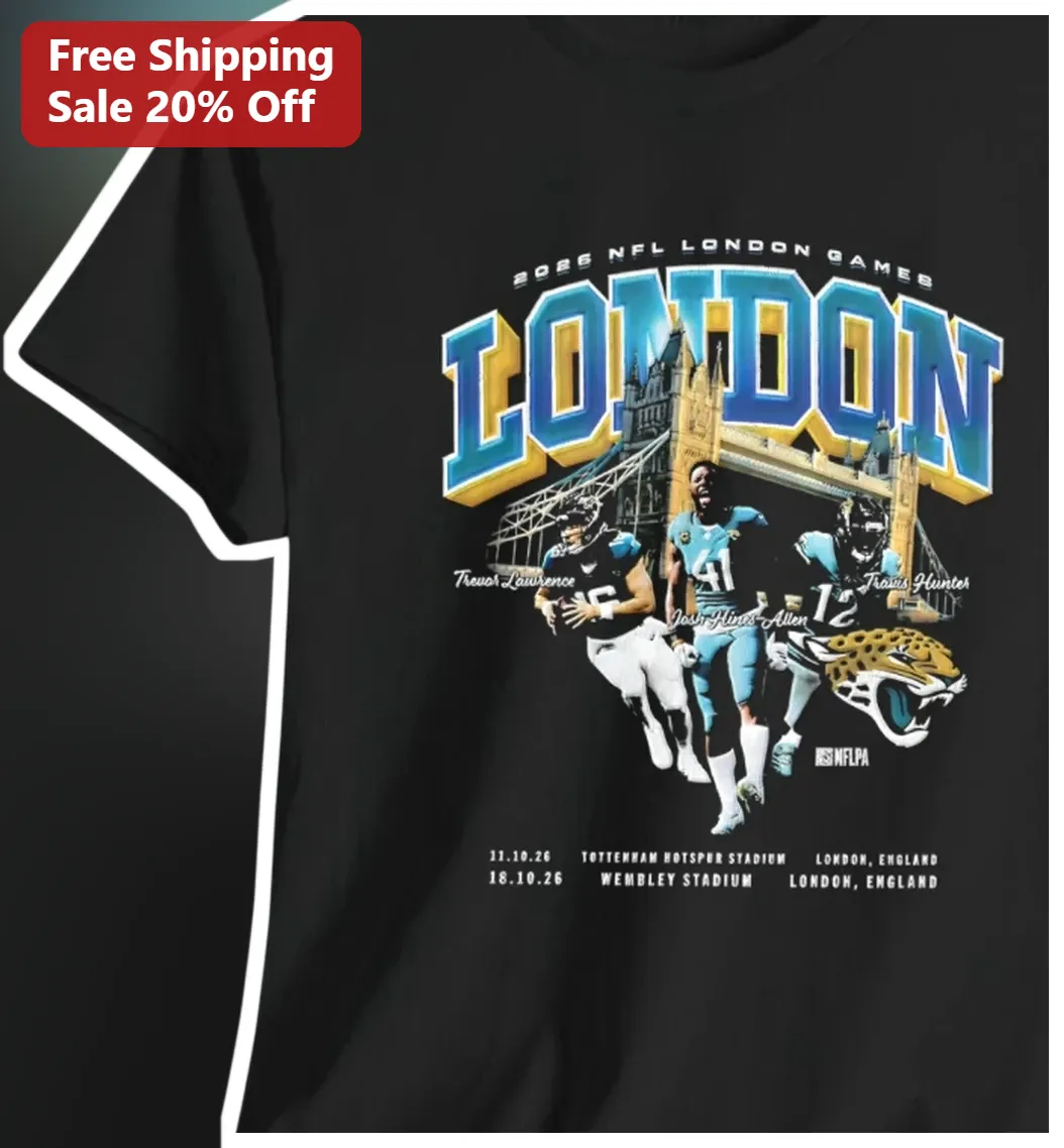 2026 NFL London Games Jacksonville Jaguars Tee Trevor Lawrence Football Fan Gift