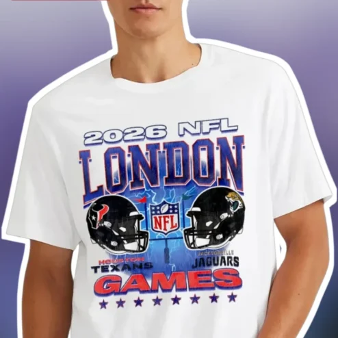 2026 NFL London Games Tee Houston Texans Jacksonville Jaguars Fan Shirt