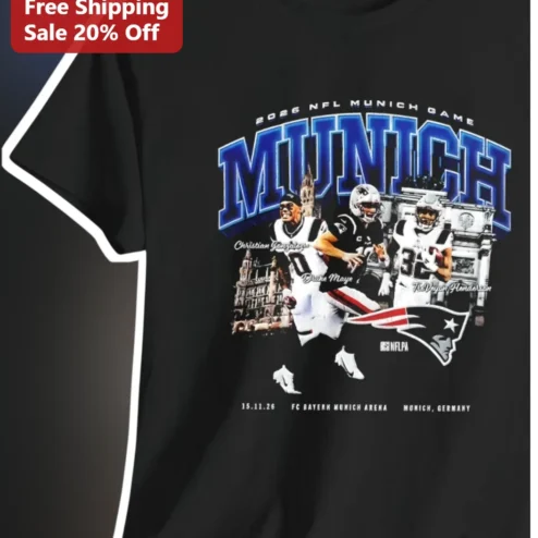 2026 NFL Munich Game New England Patriots Drake Maye Tee