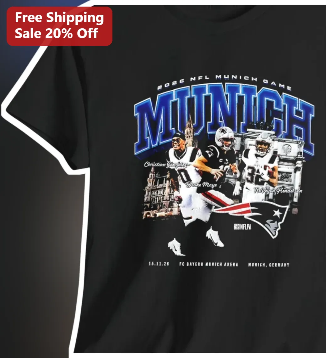 2026 NFL Munich Game New England Patriots Drake Maye Tee