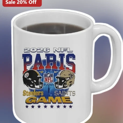 2026 NFL Paris Game Mug Historic First International Series Football Fan Souvenir Gift