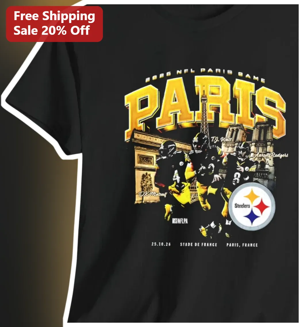 2026 NFL Paris Game Steelers Tee Stade de France Souvenir
