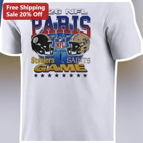 2026 NFL Paris Game Tee Historic First France Football Fan Gift Commemorative Shirt available at our Chicago, Illinois warehouse