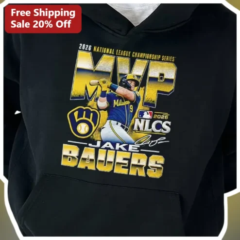 2026 NLCS Jake Bauers MVP Milwaukee Brewers Hoodie