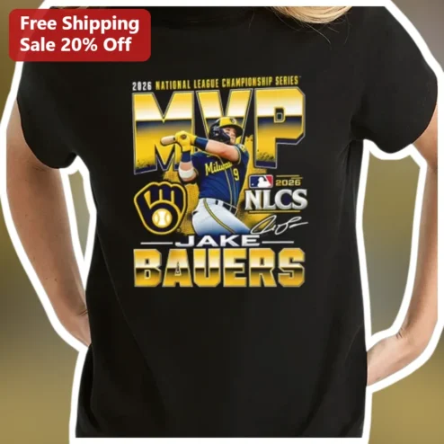 2026 NLCS MVP Jake Bauers Milwaukee Brewers Tee