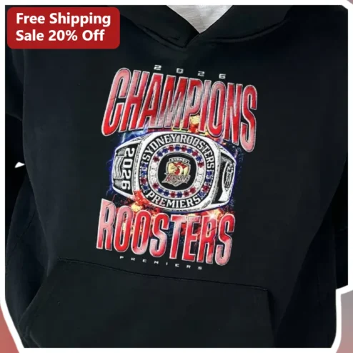 2026 NRL Premiers Sydney Roosters Champions Hoodie
