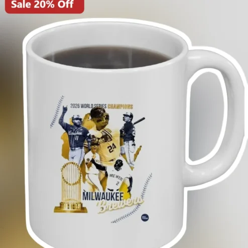 2026 World Series Champions Milwaukee Brewers Mug First Ever Title Commemorative Coffee Cup Gift for Baseball Fans