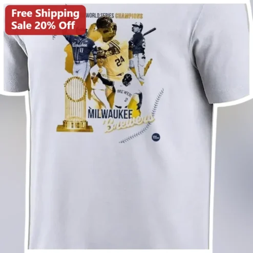 2026 World Series Champions Milwaukee Brewers Tee First Ever Title Commemorative Baseball Fan Gift