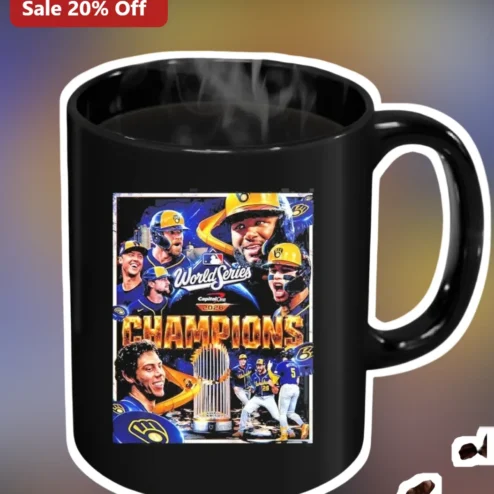 2026 World Series Champions Mug Milwaukee Brewers Baseball Commemorative Coffee Cup Gift
