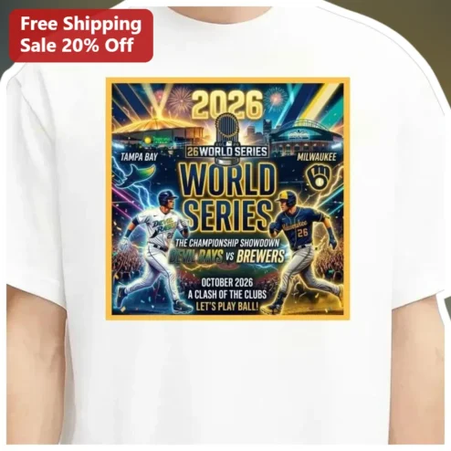 2026 World Series Devil Rays vs Brewers Championship Showdown Tee