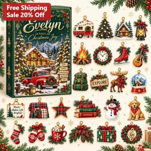 24 Days of Christmas Joy Ornament Music Makes Life Brighter Advent Calendar Keepsake
