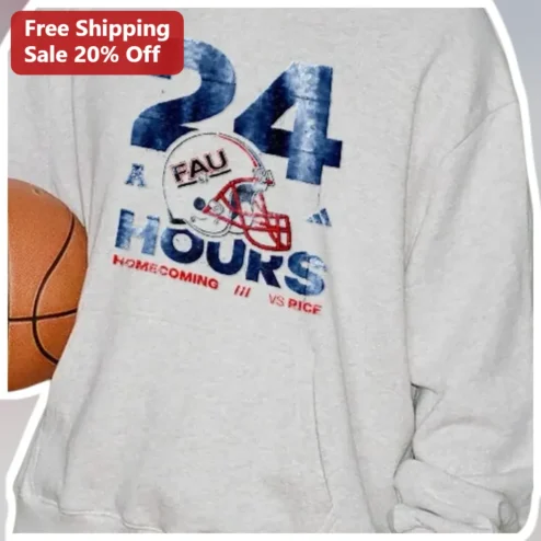 24 Hours Homecoming Sweatshirt Vintage College Football Alumni Tailgate Gift