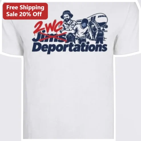 2WC Deportations Donald Trump Political Satire Tee Protest Graphic Shirt