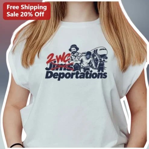 2WC Jims Deportations Steve Irwin Meme Graphic Tee