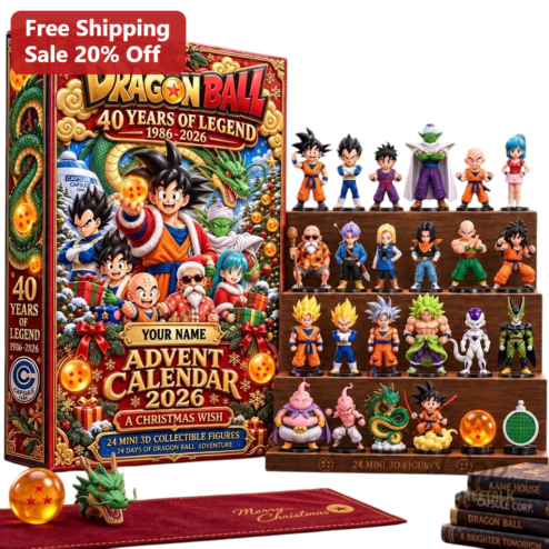 40 Years of Legend Advent Calendar 2026 Dragon Ball Z Goku Anime Christmas Gift