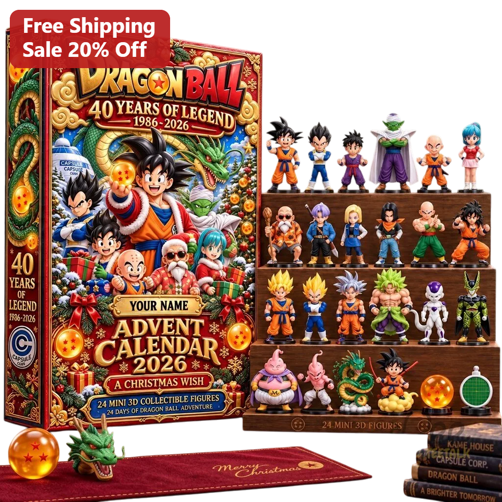 40 Years of Legend Advent Calendar 2026 Dragon Ball Z Goku Anime Christmas Gift