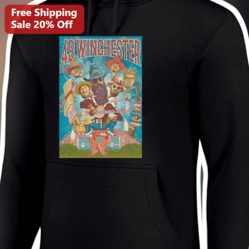 49 Winchester Hoodie Zac Brown Band Country Music Fan Merch Retro Psychedelic Pullover