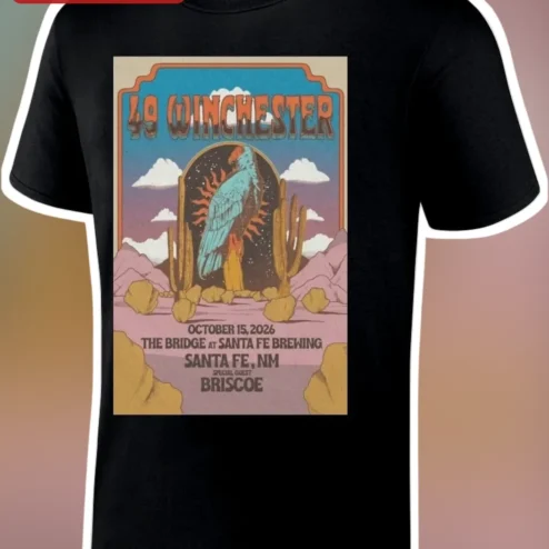 49 Winchester Vintage Concert Tour Tee Unisex Cotton Graphic Shirt for Country Music Fans