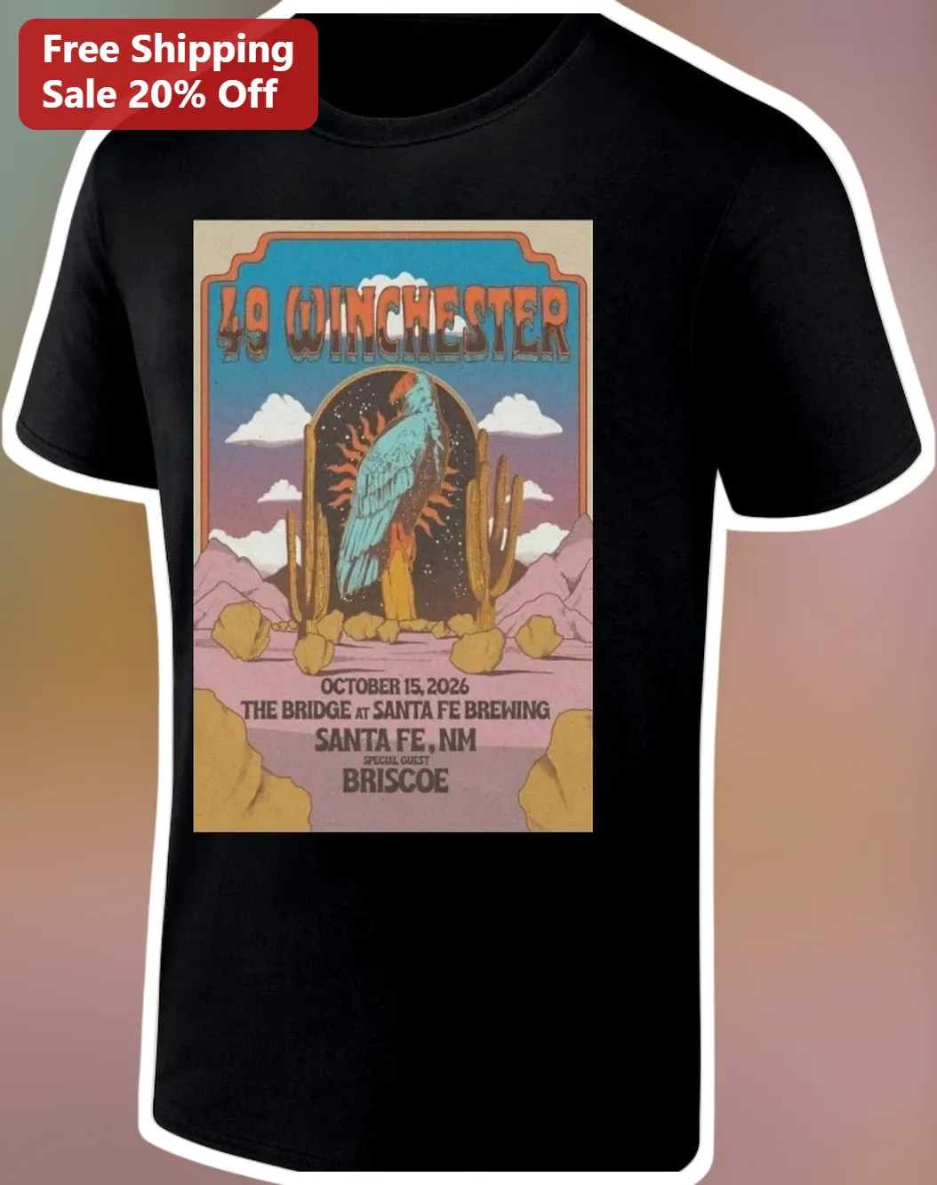 49 Winchester Vintage Concert Tour Tee Unisex Cotton Graphic Shirt for Country Music Fans