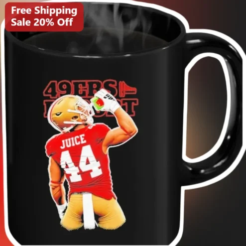 49ers Football Player Celebration Mug Personalized Custom Name Number Gift for San Francisco Fans