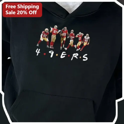 49ers Friends Logo Parody Hoodie San Francisco NFL Football Fan Gift