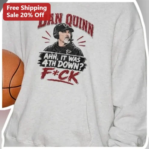 4th Down Football Humor Sweatshirt AHH It Was 4th Down F*ck Funny NFL Fan Gift