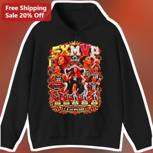 5X MVP Aces A'ja Wilson Welcome to Fabulous Las Vegas Hoodie