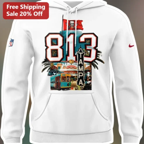 Tampa Hoodie NFL Buccaneers Fan Gear Ybor City Vintage Art Unisex Pullover