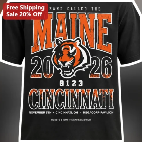 A Band Called The Maine Tee Vintage Distressed Tour Graphic Shirt for Music Fans