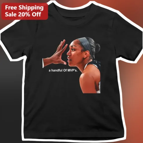 A Handful Of MVP's A'ja Wilson WNBA Las Vegas Aces Graphic Tee