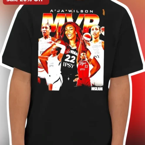 A'Ja Wilson MVP Basketball Fan Tee Las Vegas Aces WNBA Star Tribute Shirt Gift for Women