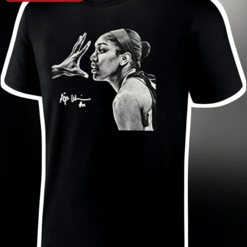 A'ja Wilson Tee WNBA Star Basketball Fan Gift Black Cotton Shirt
