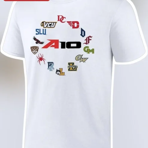 A10 Atlantic 10 Conference Collegiate Sports Fan Tee