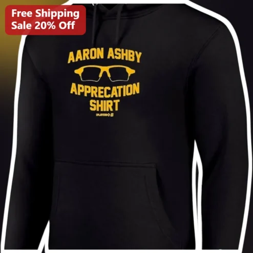 Aaron Ashby Appreciation Hoodie Milwaukee Brewers Fan Merch Black Pullover