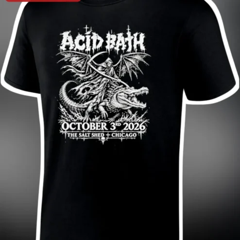 Acid Bath Tee Vintage Sludge Metal Band Graphic Shirt for Men Women