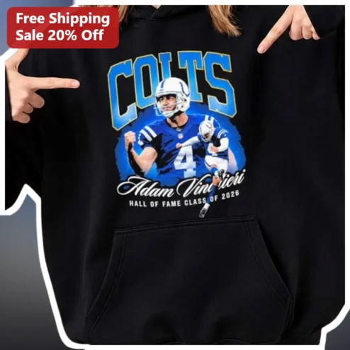 Adam Vinatieri Colts Hall of Fame Class Of 2026 Hoodie