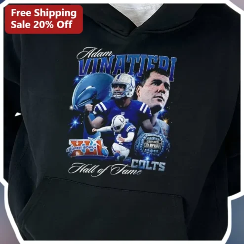 Adam Vinatieri Super Bowl XLI Colts Hall of Fame Hoodie