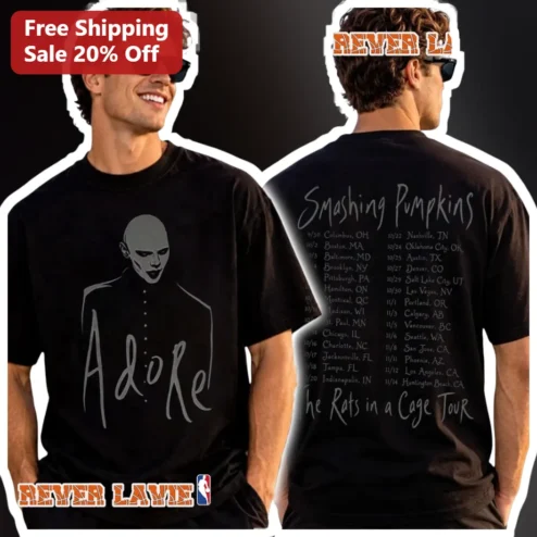Adore Smashing Pumpkins The Rats In A Cage Tour Tee Vintage Alternative Rock Band Merch Shirt