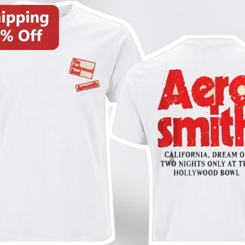 Aerosmith California Dream On Two Nights Only Hollywood Bowl Tee