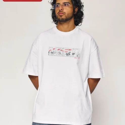 AIE! GNAP! Snoopy Peanuts Comic Graphic Tee Vintage Cartoon Shirt