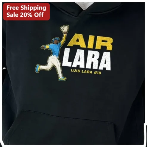 AIR LARA Baseball Player Hoodie Custom Name Personalized Gift for Men Women