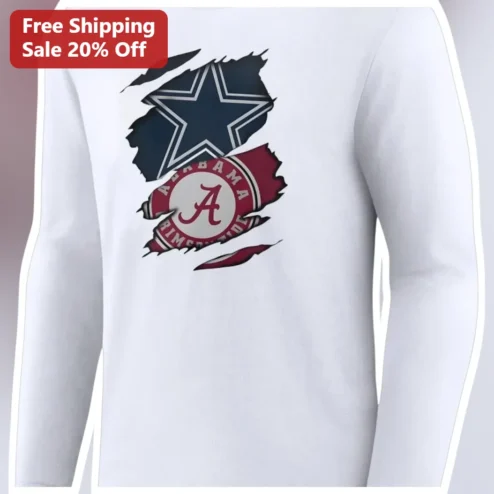 Alabama Crimson Tide Vintage Distressed Star Graphic Tee University of Alabama Football Fan Apparel