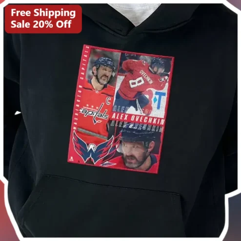 Alex Ovechkin Washington Capitals Hoodie NHL Hockey Fan Apparel