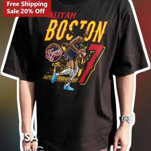 Aliyah Boston Indiana Fever WNBA Fan Graphic Tee Vintage Distressed Basketball Player Shirt