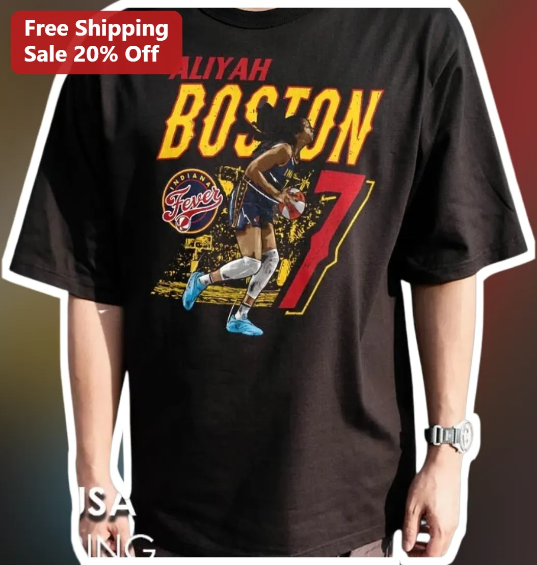 Aliyah Boston Indiana Fever WNBA Fan Graphic Tee Vintage Distressed Basketball Player Shirt