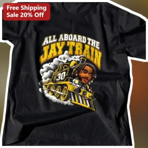 All Aboard The Jay Train Tee Jaylen Brown Boston Celtics Fan Graphic Shirt