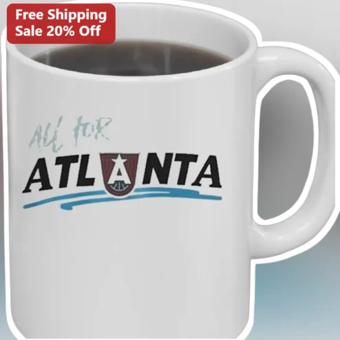 ALL FOR ATLANTA Mug Atlanta United FC Soccer Fan Coffee Cup Gift for Supporters