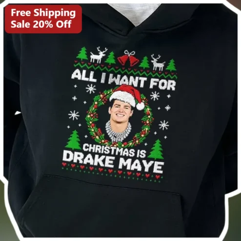 All I Want For Christmas Is Ugly Christmas Sweater Hoodie Personalized Holiday Gift